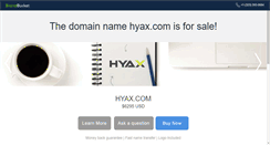 Desktop Screenshot of hyax.com