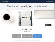 Tablet Screenshot of hyax.com